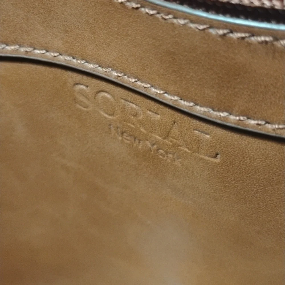 Sorial New York Tribecca Tote 100% Vegan Leather Cognac Brown - Picture 9 of 11